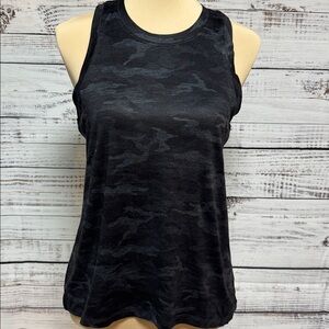 Black Camouflage Tank Top